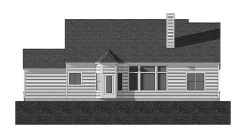 The Bromley house plan, exterior view 3